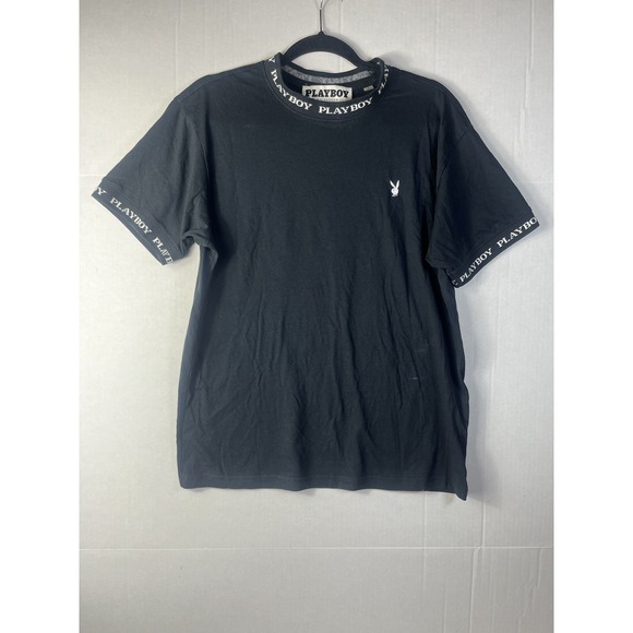 Playboy by PacSun Women's Shirt Black Small Short Sleeve Crew Neck - Picture 2 of 13